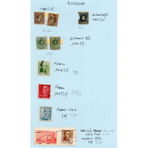 Timbres Espagne De 1889 À 1955