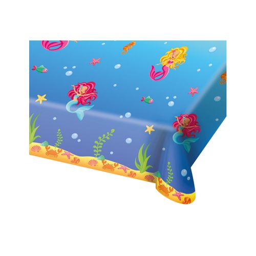 20 Serviettes En Papier Sirène Bleue 33 X 33 Cm Taille Unique