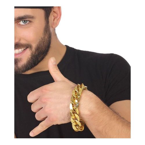 Bracelet De Rappeur Faux Or