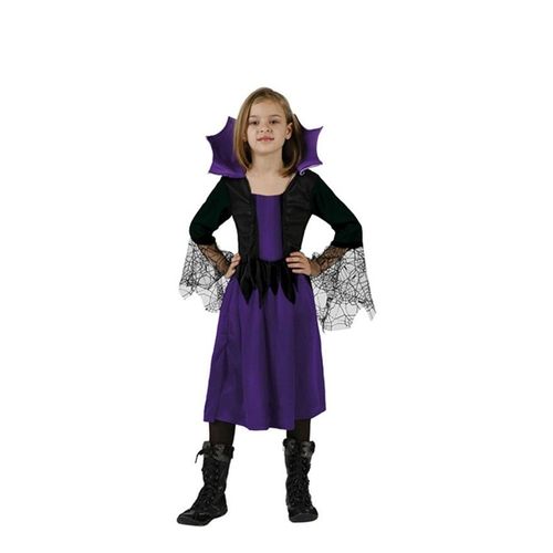 Déguisement De Sorcière Avec Toile D?Araignée Pour Fille (Taille 5-6a)