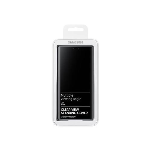 Samsung Clear View Standing Cover Ef-Zn960 - Étui À Rabat Pour Téléphone Portable - Noir - Pour Galaxy Note9, Note9 Enterprise Edition, Note9 Ultimate Edition