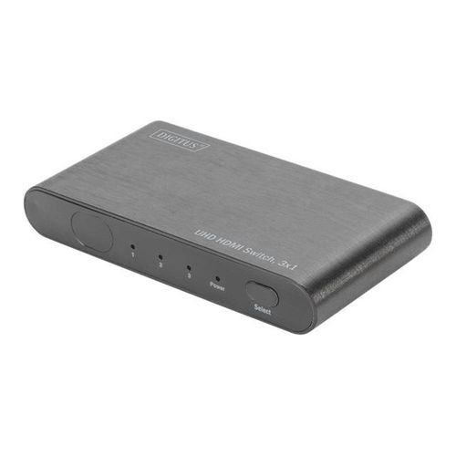 DIGITUS 4K HDMI switch DS-45316 - Commutateur vidéo/audio - 3 x HDMI - de bureau