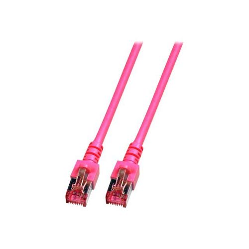 EFB-Elektronik - Cordon de raccordement - RJ-45 (M) pour RJ-45 (M) - 50 m - SFTP - CAT 6 - sans halogène, moulé - magenta