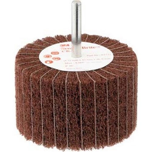 Meule sur tige non-tissée GB-ZS, Degré de finesse : grossier, Grain 120, Ø x hauteur 75 x 45 mm, Vitesse maxi. : 7500 tr/mn
