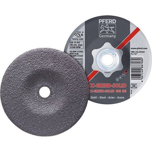 Meule CC-GRIND®-SOLID, SG-STEEL, Ø : 125 mm, Vitesse max. 12200 tr/mn