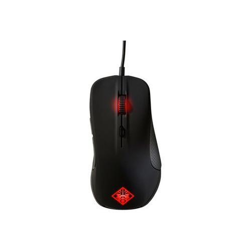 HP OMEN Mouse with SteelSeries - Souris - laser - 6 boutons - filaire - USB - pour HP 20, 22, 24; Pavilion 24, 27, 510, 560; Portable 14, 15, 17