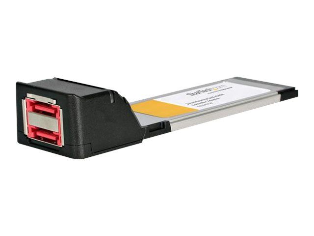 StarTech.com 2 Port ExpressCard eSATA Controller Adapter Card - Contrôleur de stockage - 2 Canal - eSATA 3Gb/s - ExpressCard/34 - pour P/N: ECBRACKET2, S3540BU33E, SDOCKU33EBV