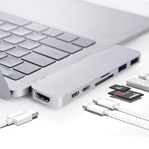 Adaptateur multifonction HUB USB-C pour Apple Macbook Pro, MacBook