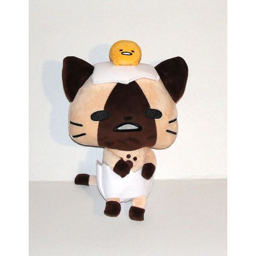 Peluche Monster Hunter Airou Avec Gudetame L'oeuf Paresseux Peluche Doudou Chat Japonais