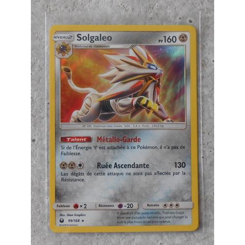 Pokémon - 99/168 - Solgaleo - Sl7 - Soleil Et Lune - Tempête Céleste - Holo Rare