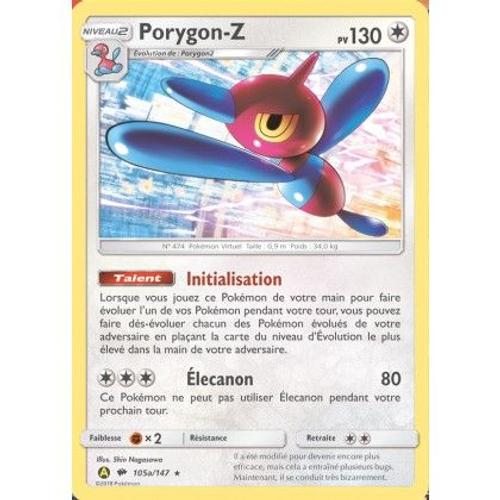 Carte Pokemon Française. Porygon-Z A (Alternative) 105a/ 147 Ombres Ardentes