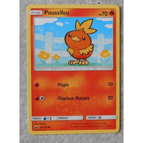 Carte Pokémon - Poussifeu - 26/168 - Tempête Céleste