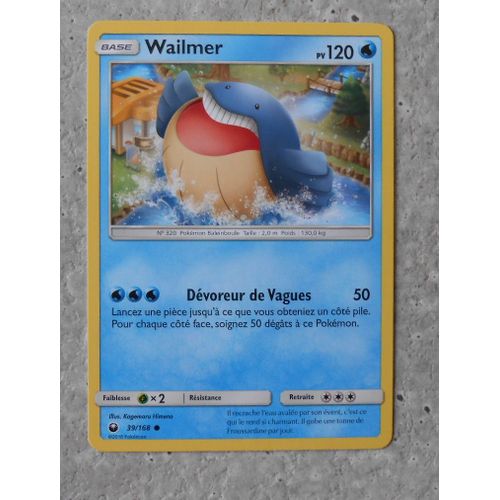 Carte Pokémon - Wailmer - 39/168 - Tempête Céleste