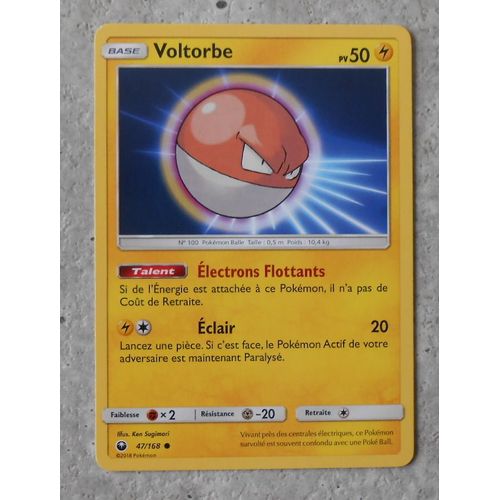 Carte Pokémon - Voltorbe - 47/168 - Tempête Céleste