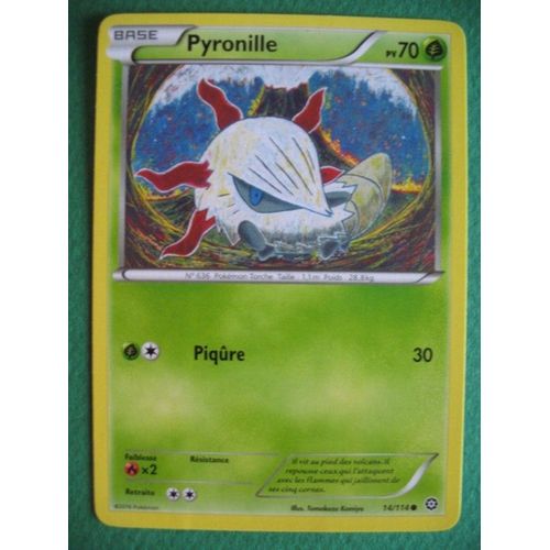 Carte Pokemon - Pyronille - 14/114 - Xy - Offensive Vapeur - 2016 - Sc2