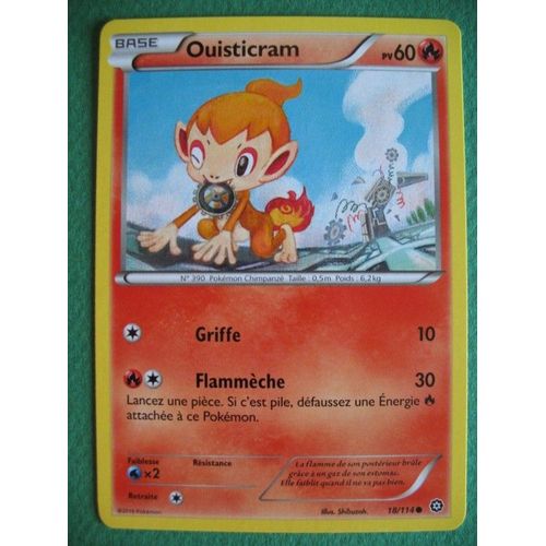 Carte Pokemon - Ouisticram - 18/114 - Xy - Offensive Vapeur - 2016 - Sc2