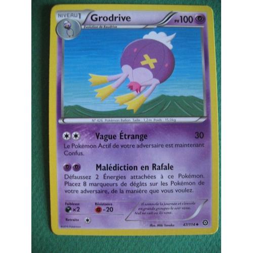 Carte Pokemon - Grodrive - 47/114 - Xy - Offensive Vapeur - 2016 - Sc2