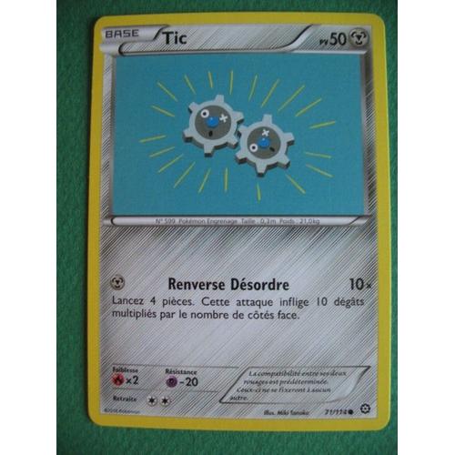 Carte Pokemon - Tic - 71/114 - Xy - Offensive Vapeur - 2016 - Sc2