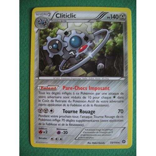 Carte Pokemon - Cliticlic - 73/114 - Xy - Offensive Vapeur - 2016 - Sc2