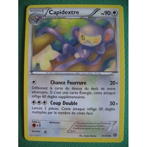 Carte Pokemon - Capidextre - 91/114 - Xy - Offensive Vapeur - 2016 - Sc2