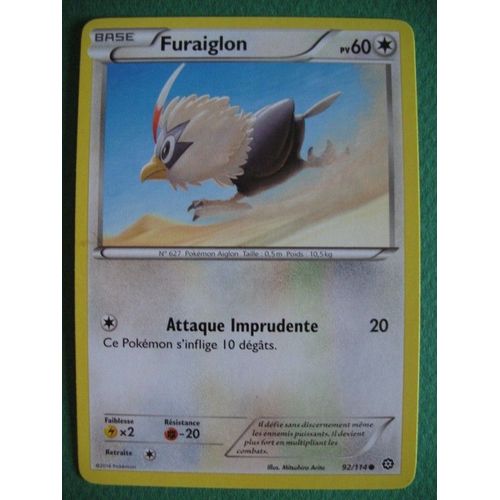 Carte Pokemon - Furaiglon - 92/114 - Xy - Offensive Vapeur - 2016 - Sc2