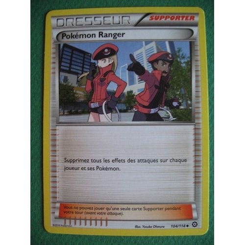 Carte Pokemon - Pokemon Ranger - 104/114 - Xy - Offensive Vapeur - 2016 - Sc2