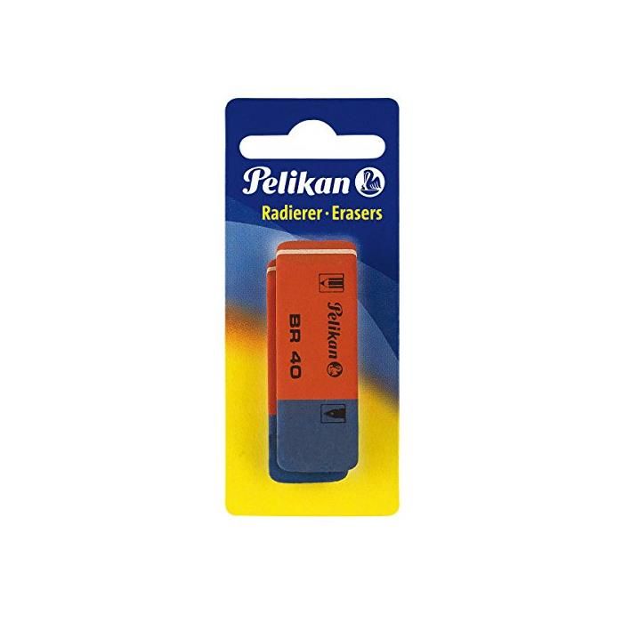 Pelikan Blister 2 Gommes Br 40