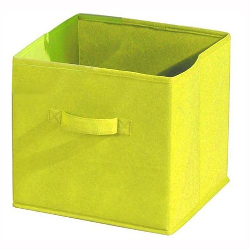 COMPO Tiroir de rangement - Tissu - 27x27x28 cm - Jaune