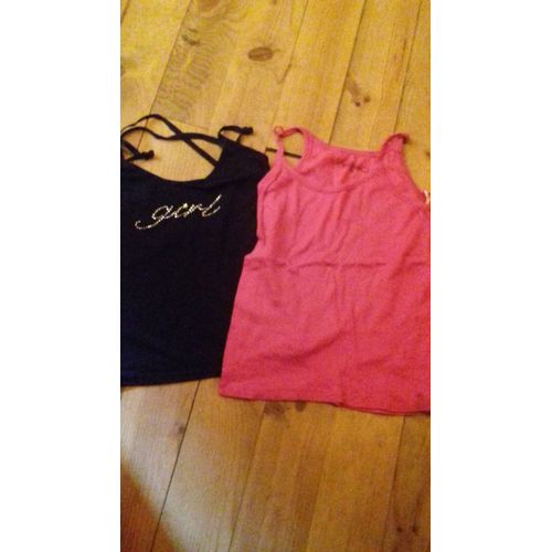 Lot De Deux Top Fille 12/14 Ans