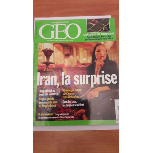 Magazine Geo: Iran, La Surprise.