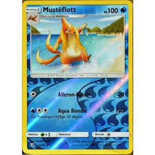 Carte Pokémon Française.Reverse. Musteflott 23/ 73 Légendes Brillantes
