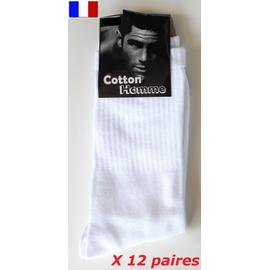 Promotion * Lot 12 Paires Socquettes Chaussettes coton Sport Tennis Homme  Garçon Enfant Taille 39 - 40 - 41 - 42 Ou 43 - 44 - 45 - 46 Blanc Noir