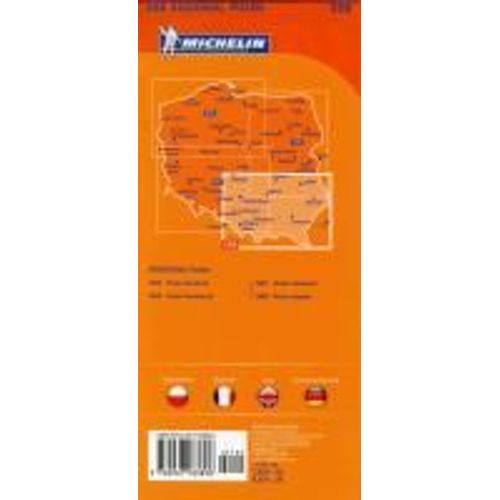 Michelin Regionalkarte Polen Südost 1 : 300 000