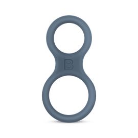 Cock Silicone Bille Et Anneau Brancard - Gris