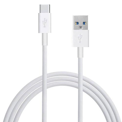 Câble Charge Usb 3.0 Type C Vers Usb Standard Type A, 1m De Long, Couleur Blanc Pour Lg Q Stylo 4/ Lg Q Stylus/ Lg V30s Thinq