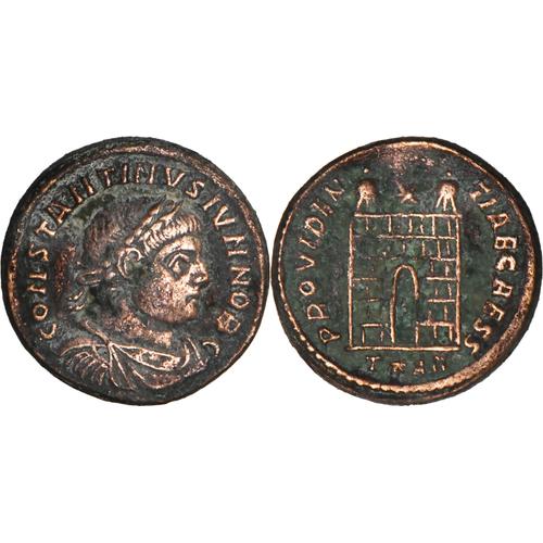 Rome - Nummus - Constantin Ii - Porte De Camp - Arles (T*Ar) - 327 Ad - Tres Tres Rare - Ric.273 - 19-125