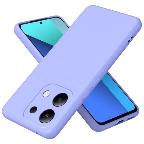 Coque Pour Xiaomi Redmi Note 13 4g - Housse Etui Silicone Gel Fine + Film Ecran - Mauve