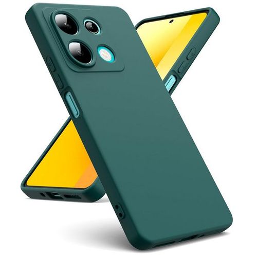 Coque Pour Xiaomi Redmi Note 13 5g - Housse Etui Silicone Gel Fine + Verre Trempe - Vert
