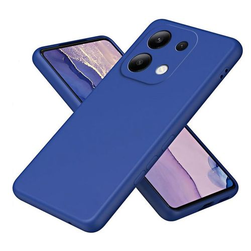 Coque Pour Xiaomi Redmi Note 13 Pro 5g / Poco X6 5g - Housse Etui Silicone Gel Fine + Film Ecran - Bleu Fonce
