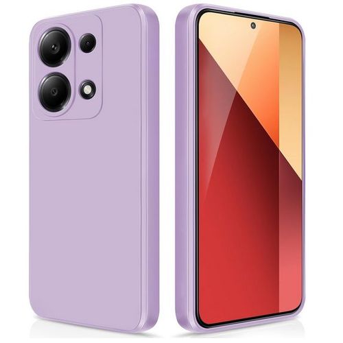 Coque Pour Xiaomi Redmi Note 13 Pro 4g / Poco M6 Pro 4g - Housse Etui Silicone Gel Fine + Verre Trempe - Mauve