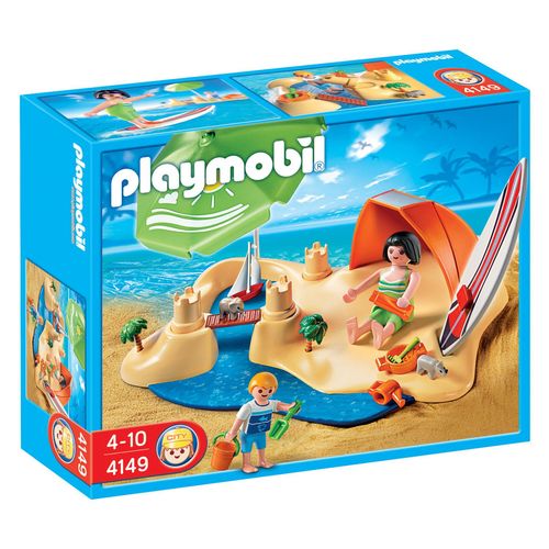 Playmobil 4149 - Compactset Vacanciers À La Plage