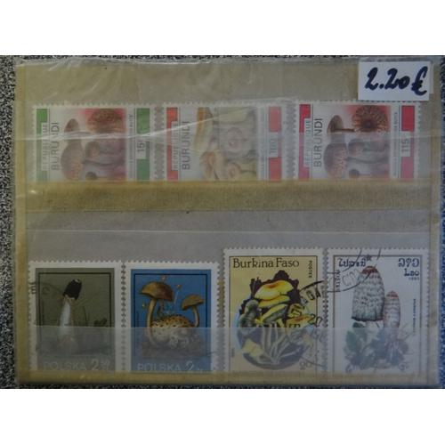 Lot De Timbres - Champignons -