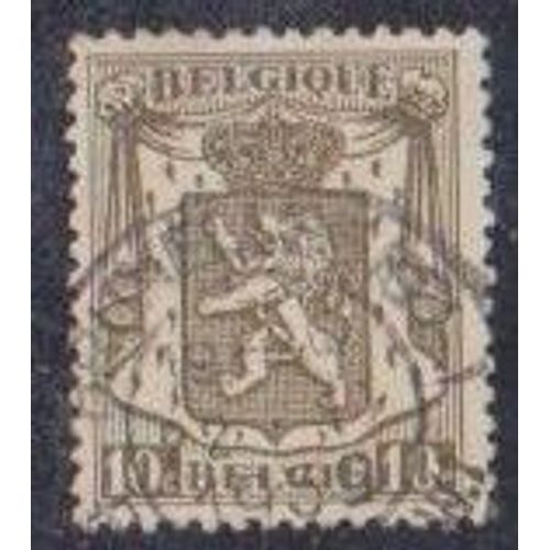 Timbre De Belgique N°420 Y & T 0,10 F Olive Armoiries