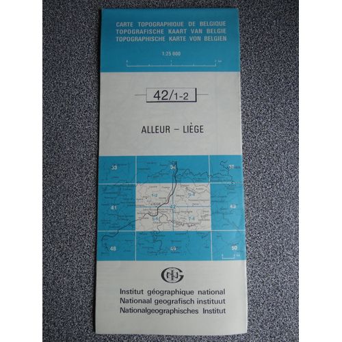 Carte Topographique De Belgique - Ign 42/1-2