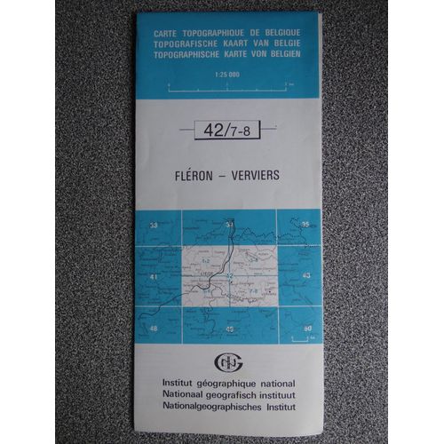 Carte Topographique De Belgique - Ign 42/7-8