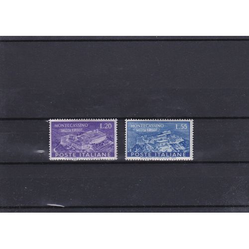 Timbres D'italie Monte Cassino Neufs * N°S 602/603