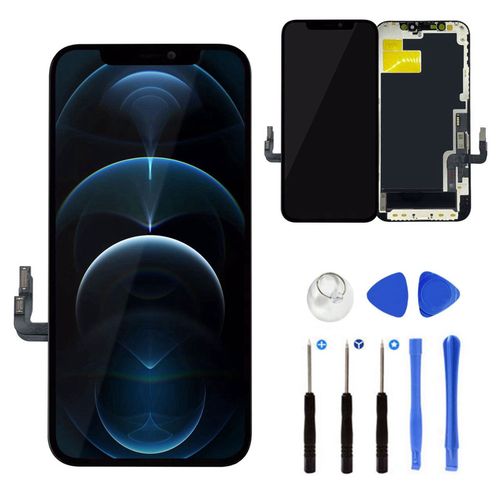 Écran Lcd + Vitre Tactile Sur Chassis Pour Iphone 12 / Iphone 12 Pro + Outils - [Miyi®]