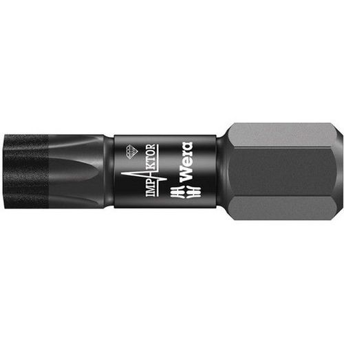 Embout pour vis femelle TORX? 1/4'' Impaktor, 25 mm de long, Dimensions : T 30, Long. totale 25 mm