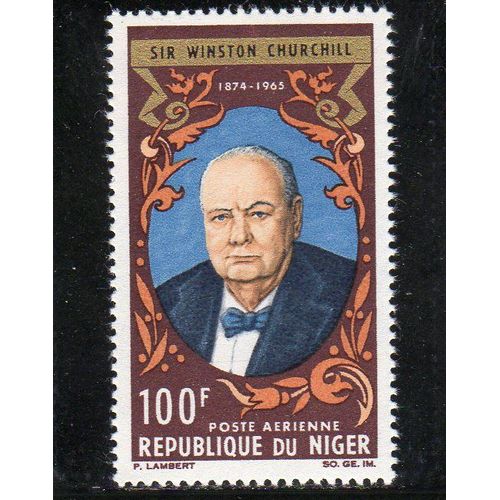 Timbre De Poste Aérienne Du Niger (Mort De Sir Winston Churchill)