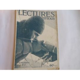 Lecture Pour Tous Du 1er Novembre 1917